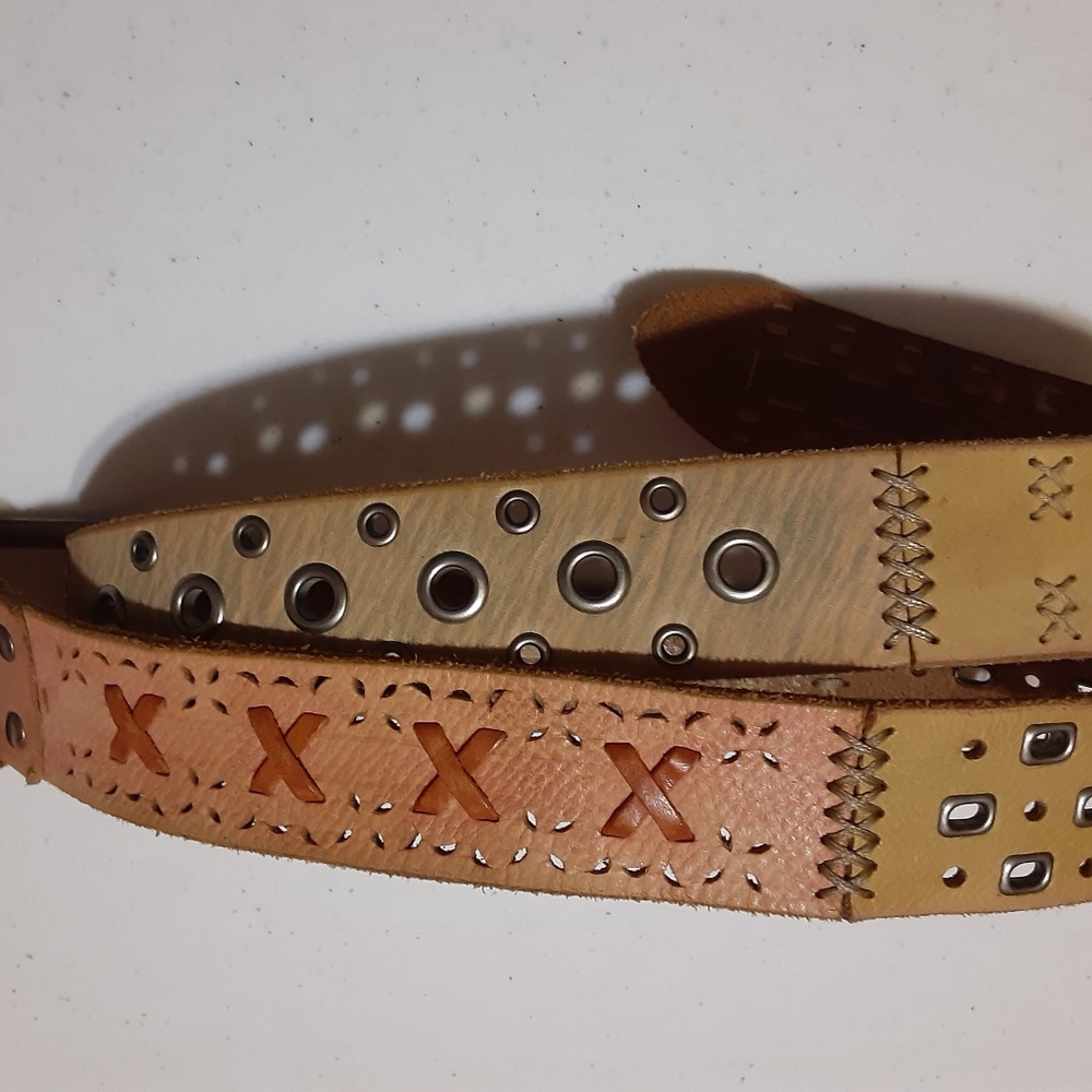 Leather & Metal  Belt